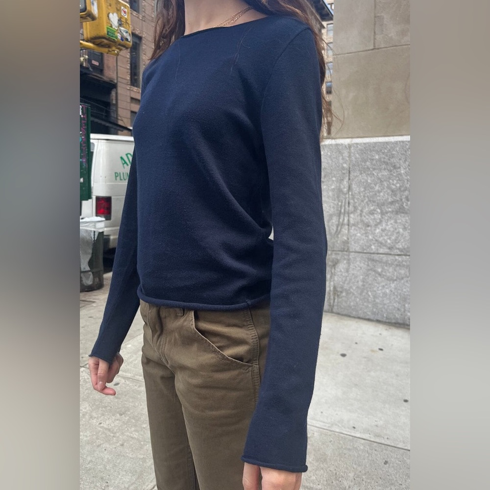 brandy melville stella sweater navy